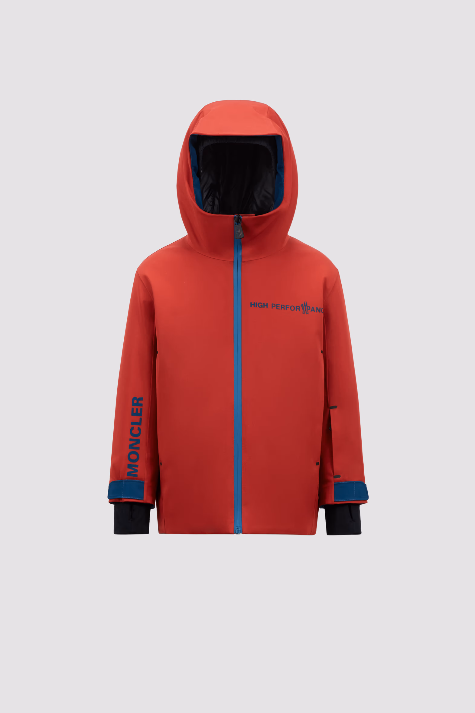 Chaqueta de esquí con capucha Moriond Niño Rojo Oscuro Moncler 0